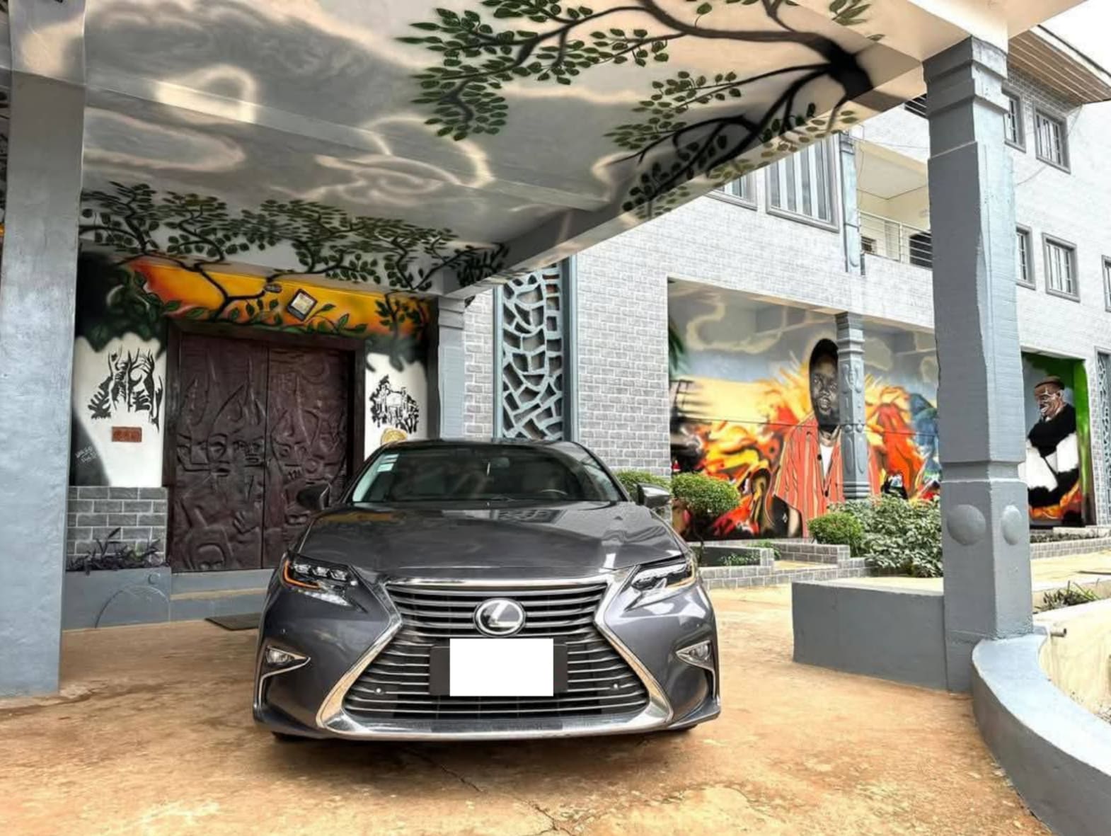 Full brand environment — large-scale mural and art installation by UmanoGraphics Studio