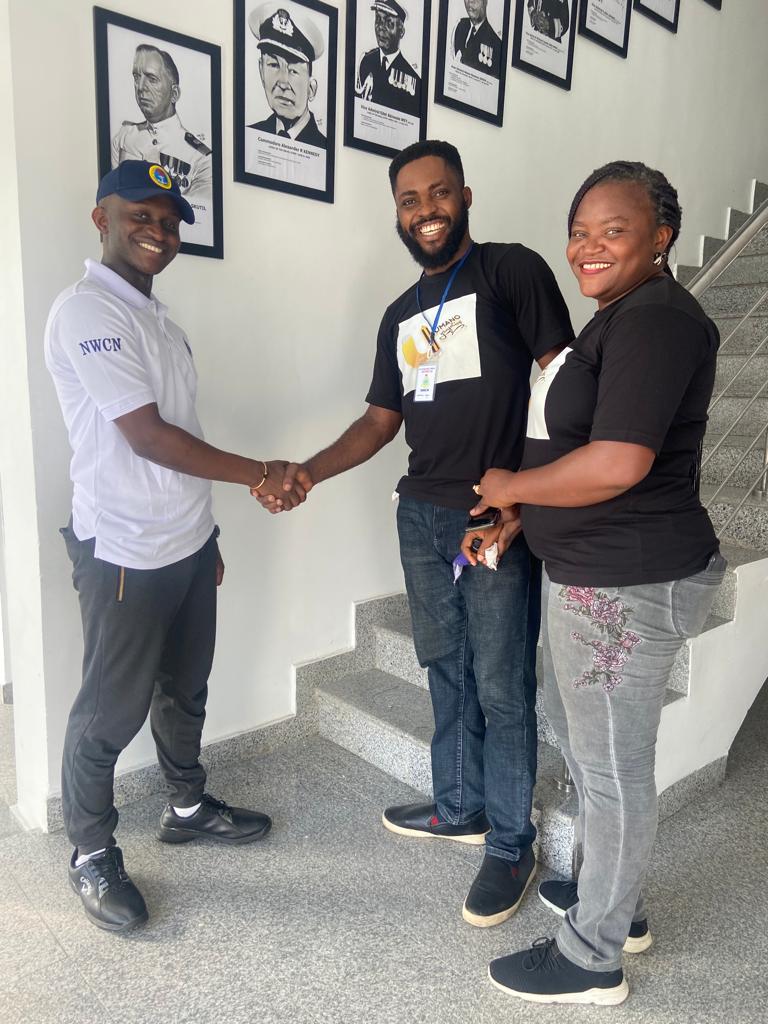 Nigerian Naval War College — Nnanna Uma with Naval War College representative